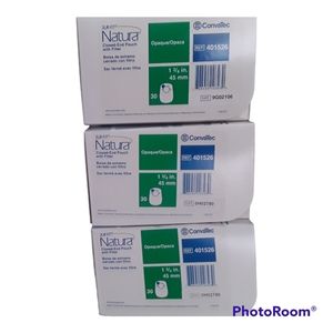 ConvaTec 401526 3 Boxes Natura SUR-FIT Closed-End Pouch Ostomy  1 3/4"